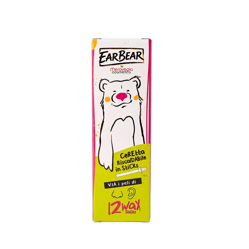 MERAVEGIA COSMETICS Ear Bear Pro Ceretta Riscaldabile In Sticks Naso E Orecchie 12pz