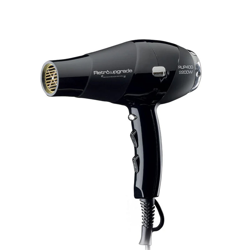 RETRO.UPGRADE Asciugacapelli Rup-400 Ionic Black 2000W
