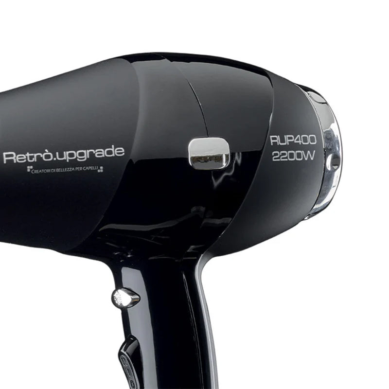 RETRO.UPGRADE Asciugacapelli Rup-400 Ionic Black 2000W