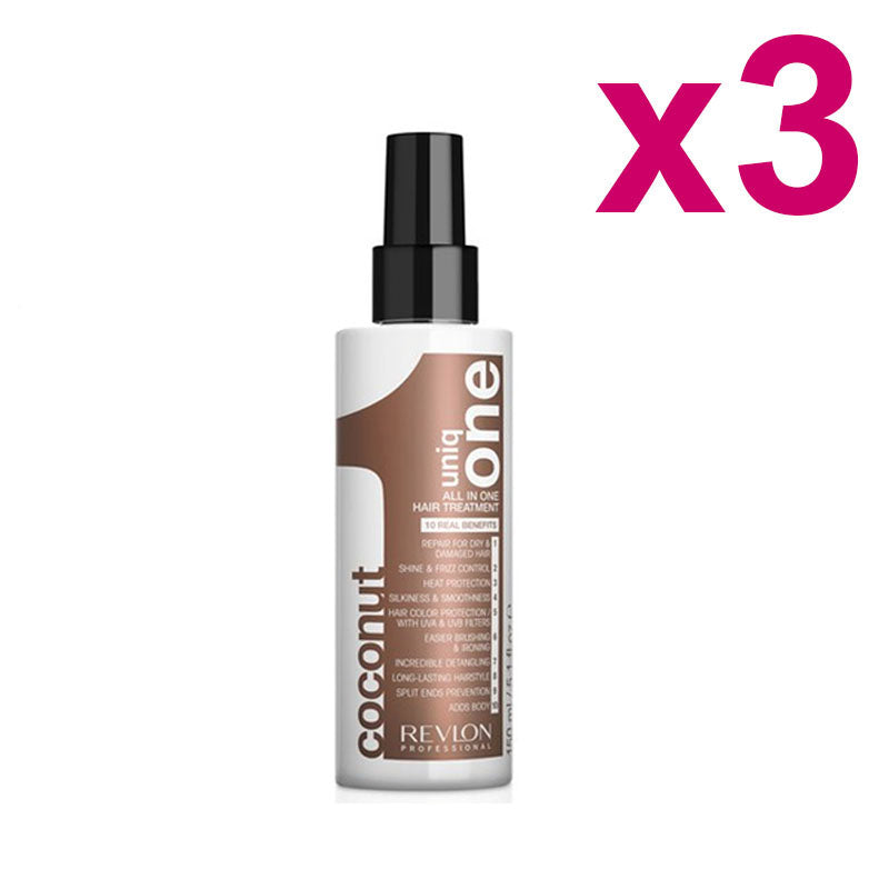 UNIQ ONE Kit All In One Hair Treatment Coconut 3 Pezzi x 150ml