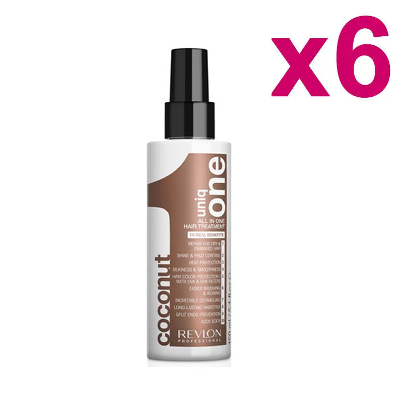 UNIQ ONE Kit All In One Hair Treatment Coconut 6 Pezzi x 150ml