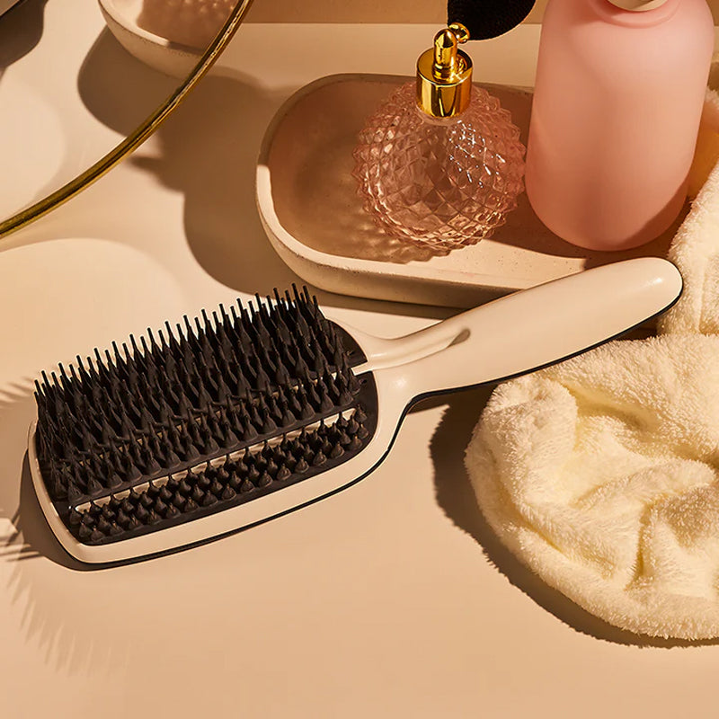 TANGLE TEEZER  Blow Styling Smoothing Tool Small Straight -Curly Blue/Cream