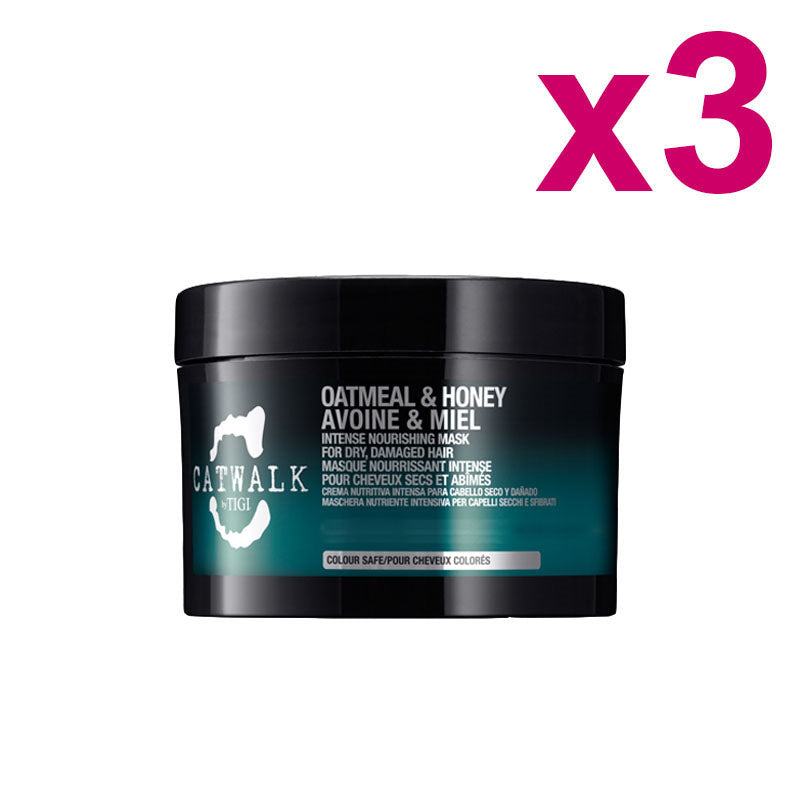 TIGI Kit Catwalk Oatmeal & Honey Mask 200gr 3 Pezzi
