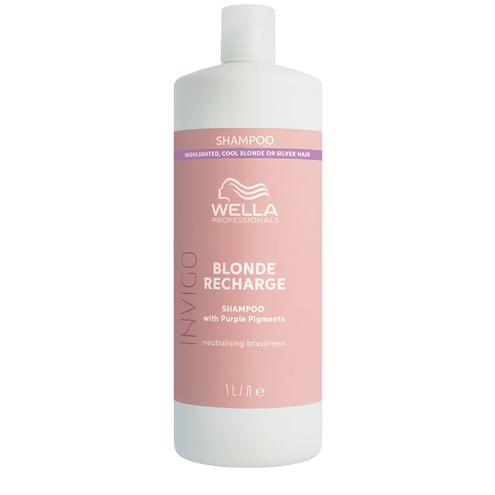 WELLA PROFESSIONALS Invigo Blonde Recharge Shampoo Cool Blonde 1000ml