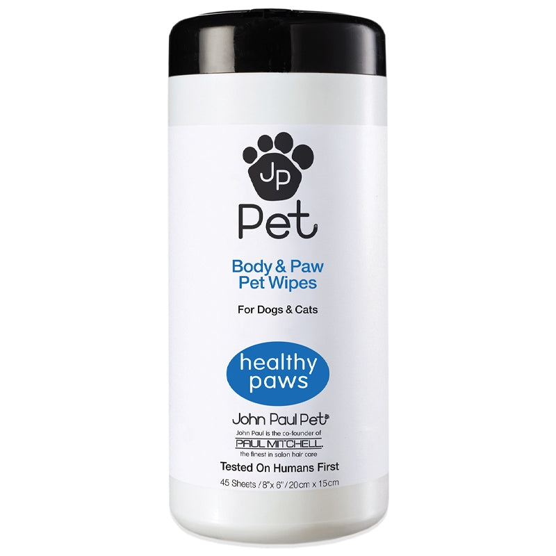 JOHN PAUL PET Full Body & Paw Bath Wipe Salviette 45pz