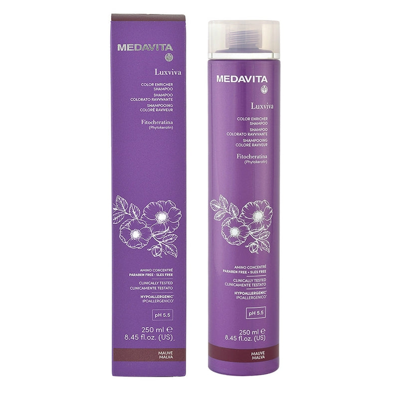 MEDAVITA Luxviva Shampoo Colorato Ravvivante Malva 250ml