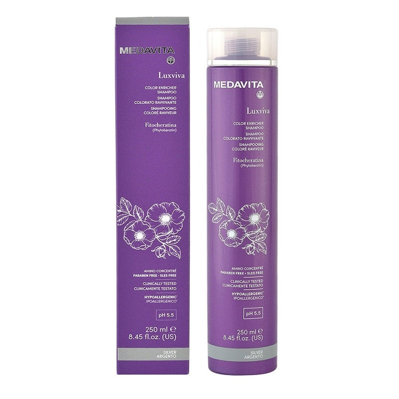MEDAVITA Luxviva Shampoo Colorato Ravvivante Argento 250ml