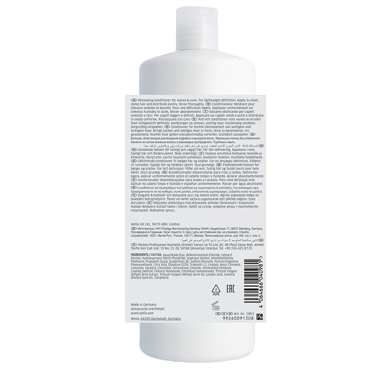 WELLA PROFESSIONALS Nutricurls Waves & Curls Conditioner 1000ml