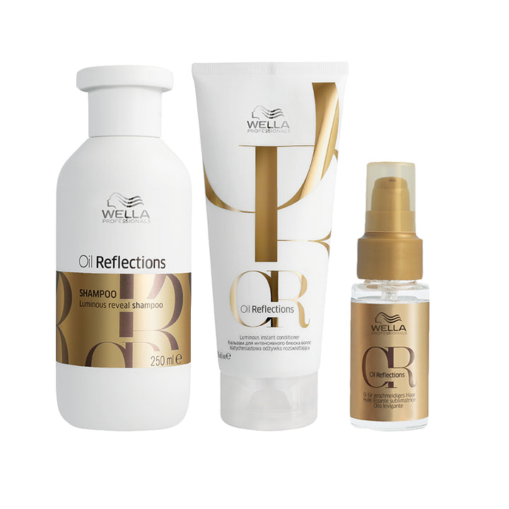 WELLA Kit Oil Reflections Shampoo 250ml + Conditioner 200ml + Olio 30ml