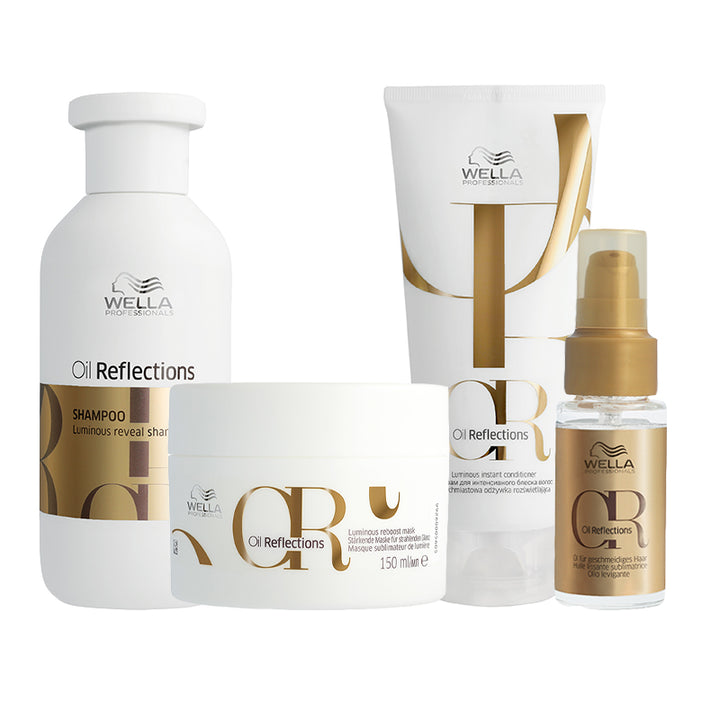WELLA Kit Oil Reflections Shampoo 250ml + Mask 150ml + Conditioner 200ml + Olio 100ml