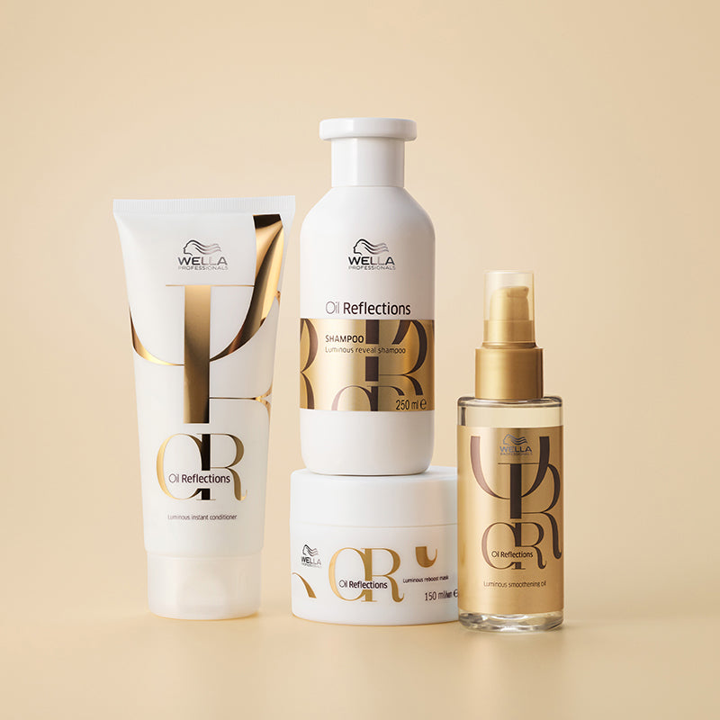 WELLA Kit Oil Reflections Shampoo 250ml + Mask 150ml + Conditioner 200ml + Olio 100ml