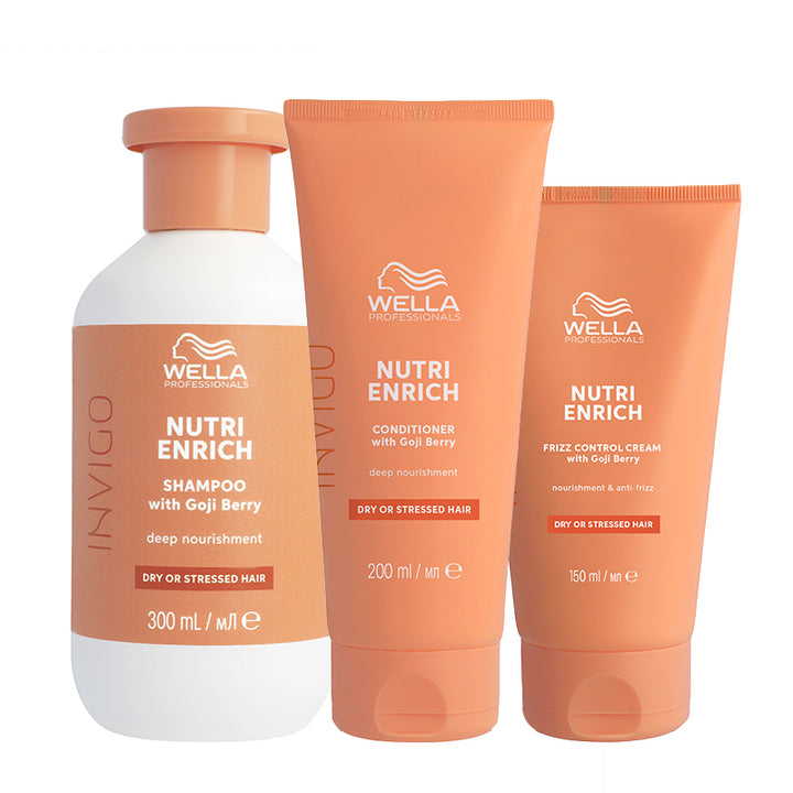 WELLA PROFFESIONALS Kit Invigo Nutri-Enrich Shampoo 300ml + Balsamo 200ml + Crema 150ml