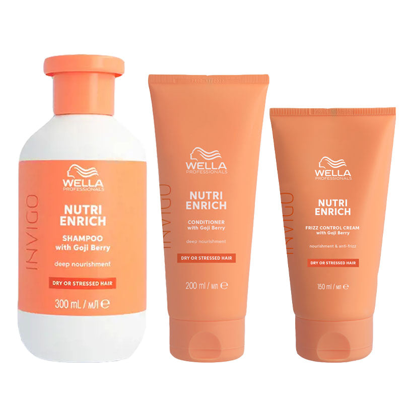 WELLA Kit Invigo Nutri-Enrich Shampoo 300ml + Balsamo 200ml + Crema 150ml