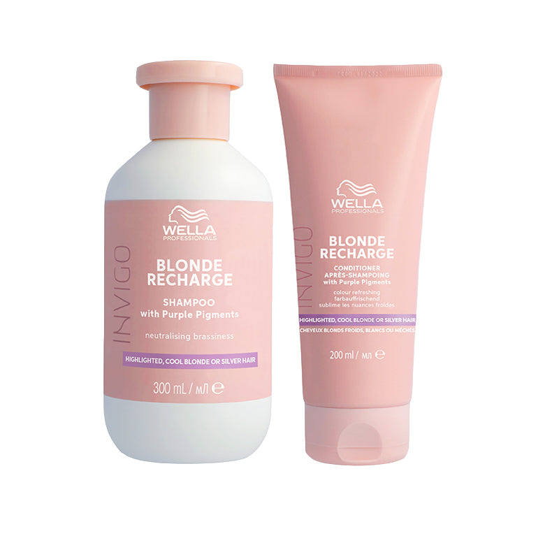 WELLA PROFESSIONALS Kit Invigo Blonde Recharge Cool Blonde Shampoo 300ml + Conditioner 200ml