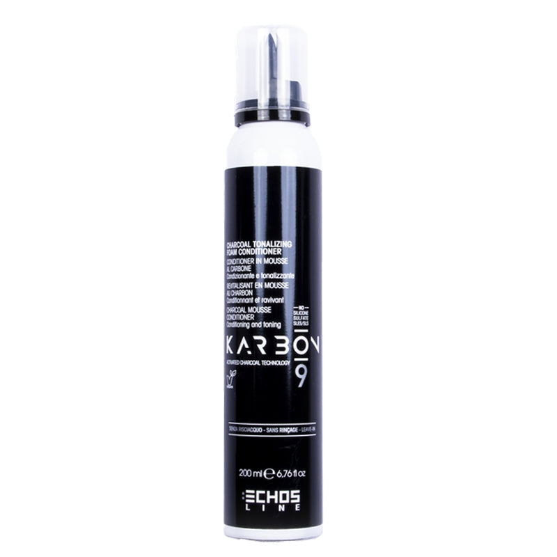ECHOSLINE Karbon9 Charcoal Tonalizing Foam Conditioner Tonalizzante 200ml
