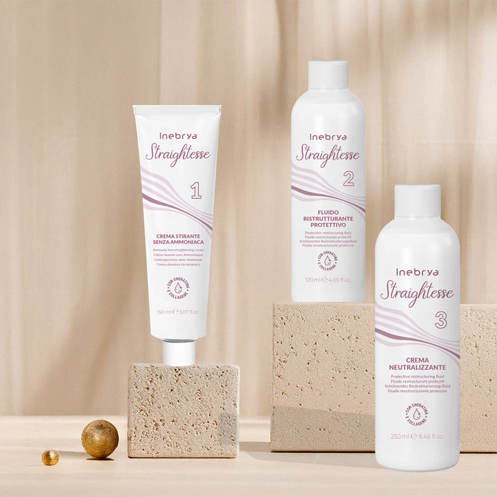 INEBRYA Set Straightess 3 Steps Ammonia Free