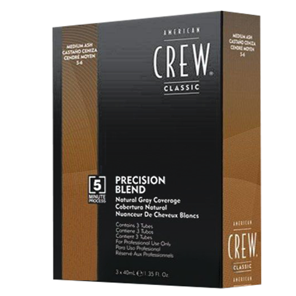 AMERICAN CREW Precision Blend Natural Grey 3x40ml 5-6 Medium Ash
