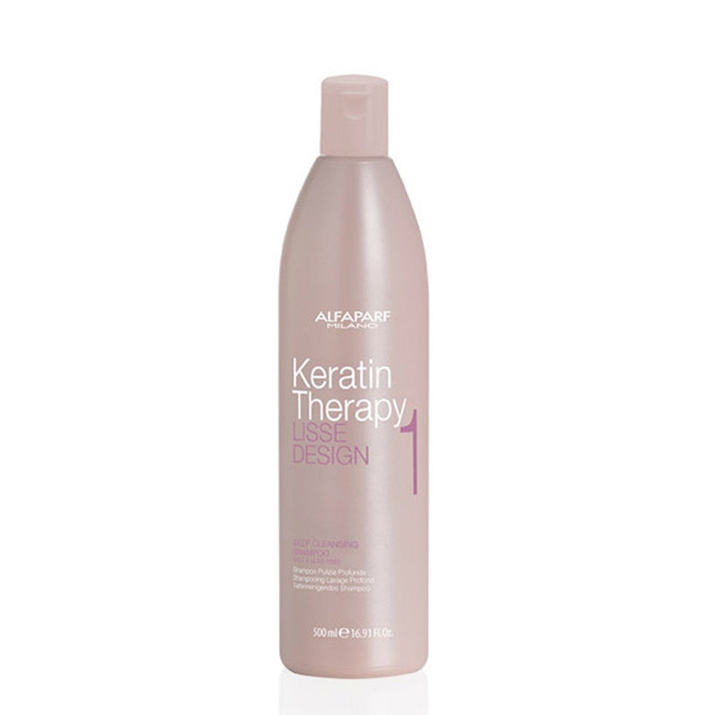 ALFAPARF MILANO Lisse Design Keratin Therapy 1 Deep Cleansing Shampoo 500ml (immagine 1)
